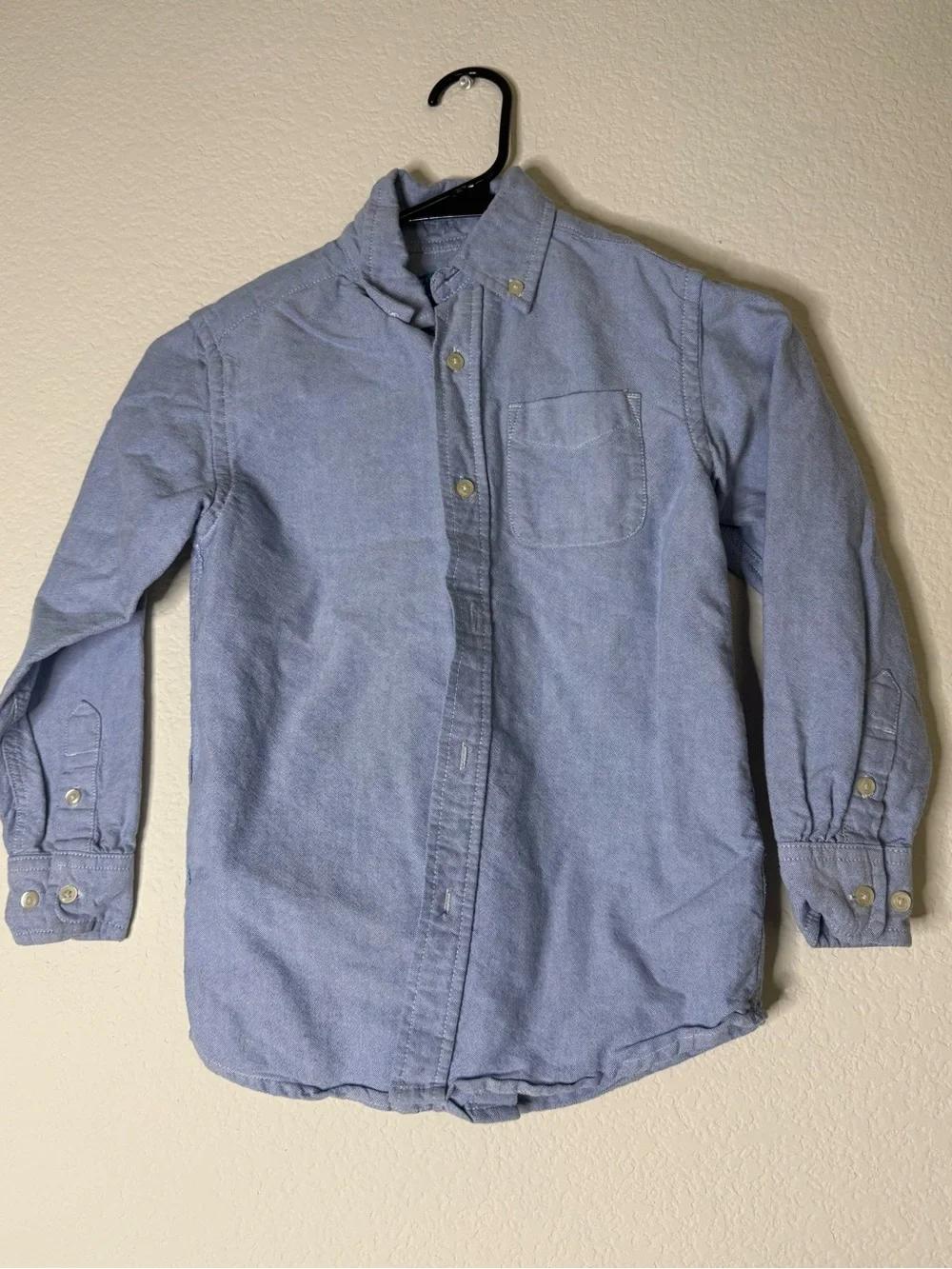 The Children's Place Light Blue Button-Down Shirt with Chest Pocket